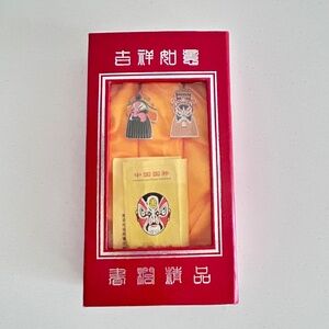 Chinese Opera Mask Bookmark Art Chinese Collectible Opera Facial Makeup